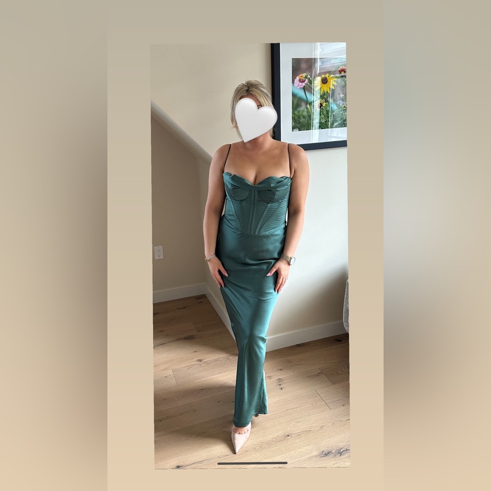 House of CB Green Corset  dress